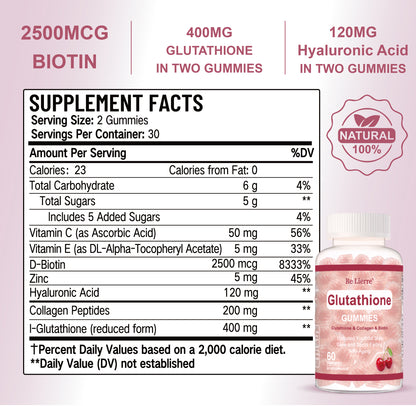 Glutathione Collagen Gummies  Cherry